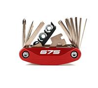 Kit d'outils de réparation Multifonctions for Motos, Compatible avec Les modèles 765 RS/S/R, 675 R et RX 660.(Red-675)