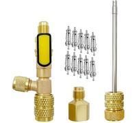 Kit d'outils de retrait de bobine, climatiseur, vanne de charge de réfrigérant, adaptateur for climatiseur R22 R12 R407 R410 R404 R32 R600(TOOL42-10)