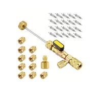 Kit d'outils de retrait de bobine, climatiseur, vanne de charge de réfrigérant, adaptateur for climatiseur R22 R12 R407 R410 R404 R32 R600(TOOL42-20)