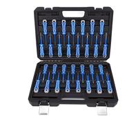 Kit D'outils de Retrait de Broche de Borne Automobile, Ensemble de Séparateurs de Connecteurs Automobiles Précis pour Connecteurs de Style à Broches Plates, Acier Durable, 30 Pièces pour