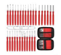 Kit d'outils de retrait de broches de terminaux, ensemble de connecteurs électriques avec sac de rangement, extracteur de faisceau de fils en acier inoxydable pour voiture, moto, ménage