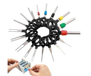 Kit d'outils de retrait de broches, kit d'outils de retrait de bornes,Kit de de terminal - de 70 pièces avec couvercle de protection, d'enroulement d'aiguille pour la plupart