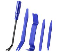 Kit d'outils de retrait de garniture automatique, kit d'outils levier en plastique sans rayures pour le retrait du panneau porte, les attaches, les clips voiture, les rivets poussoirs, les m