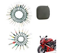 Kit d'outils de retrait de terminal, kit d'outils de retrait de goupilles | 38 x connecteur électrique courant de distance - Dispositif de dépôt de clé pour extracteurs importants, accessoires pour