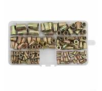 Kit d'outils de rivet fileté pour écrous M10, 150 écrous à rivets avec riveteuse à écrou, compatible avec les tailles métriques pour //M5/M6/M8/M10,