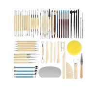 Kit d'outils de sculpture en argile cÃramique, 56 piÃces, outils de poterie double face pour dÃbutants et professionnels