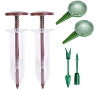 Kit d'outils de semis en plastique 6 pièces pour jardiniers se concentrant sur un positionnement constant et pour un minimum de fatigue physique (marron)