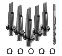 Kit d'outils de séparation de pierre avec foret SDS pour pierre de carrière et de maçonnerie (16 mm)