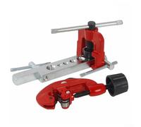 Kit d'outils de sertissage de conduites de frein - Réparation de tuyau en laiton métrique - 6 matrices - 3-28 mm - Acier - Pour tuyaux en cuivre et aluminium - Précision à 45 degrés - Pour voiture