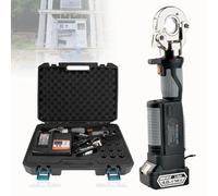 Kit d'outils de sertissage hydrauliques électriques professionnels, avec 12 paires de matrices, pince à sertir efficace pour cosses et fils électriques (10 à 300 mm²)