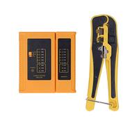 Kit d'outils de sertissage professionnel 3 en 1 Terminal téléphonique à plusieurs usages Universal Ratchet Strucping Tester Network Tester pour l'installation du câble réseau et
