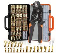 Kit d'outils de sertissage SN-58B, bornes mâles et femelles à ressort 2,8/4,8/6,3 mm avec 300 connecteurs de fils et manchons isolants SN-58B-600pcs