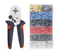 Kit D'outils De Sertissage Virole Avec Bornes Fil Isolées Par Viroles, Sertisseuse À Cliquet For Connecteurs Fils Électriques PréCis, Gain De Temps(HSC8 6-4 1900PCS)