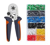 Kit D'outils De Sertissage Virole Avec Bornes Fil Isolées Par Viroles, Sertisseuse À Cliquet For Connecteurs Fils Électriques PréCis, Gain De Temps(HSC8 6-6 800PCS)