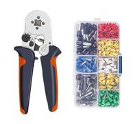 Kit D'outils De Sertissage Virole Avec Bornes Fil Isolées Par Viroles, Sertisseuse À Cliquet For Connecteurs Fils Électriques PréCis, Gain De Temps(HSC8 6-4 400PCS)