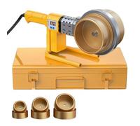 Kit d'outils de soudage de tuyaux en plastique avec élément chauffant et plusieurs matrices pour applications d'eau et conduits électriques