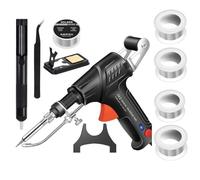Kit d'outils de soudage industriel, fer à souder automatique multifonctionnel amélioré en 2025, rouille de soudure 3 en 1, contrôle thermique interne/externe (internal heat black)