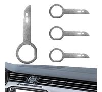 Kit d'outils de suppression de l'autoradio, clés de retrait 'autoradio n acier inoxydable pour démontage de clé hôte DVD de 4 pièces,Outils de réparation de voiture avec poignées f