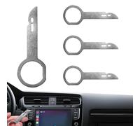 Kit d'outils de suppression de l'autoradio, clés de retrait de l'autoradio e déverrouillage pour démontage du lecteur en acier inoxydable de 4 pièces, outils de réparation de voiture avec ma