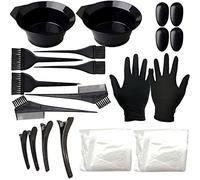 Kit d'outils de teinture pour cheveux, brosse de coiffure, peigne, cache-oreilles, bol mélange, ensemble d'outils coloration des cheveux, 22 pièces