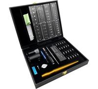 Kit d'outils de test de diamant avec stylo testeur, pierre de gravité spécifique, tableau de clarté et loupe - Identifier avec précision les diamants pour les experts