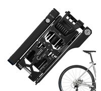 Kit d'outils de vélo 38 en 1 - Tournevis séparateur de chaîne - Levier de pneu - Fixation décapsuleur - Design de rangement compact - Outils de réparation polyvalents pour VTT, tourisme, route