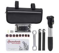 Kit d'outils de vélo multifonction professionnel, kit d'outils de réparation de pneus de vélo avec clé 16 en 1, pompe, clé hexagonale pour cyclisme en plein air, camping,