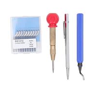 Kit d'outils d'ébavurage, fraises en acier rapide, ensemble d'ébavurage de tuyaux avec perforateur et scribe, fraise à main r Metalw et bricolage