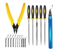 Kit d'outils d'ébavurage multifonction portable en acier au carbone | Outil d'ébavurage d'impression 3D, pour maison, intérieur, bureau, miroir, soins du visage pour femmes Ho