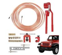 Kit d'outils d'écartement - Kit de réparation de tuyaux de frein de 3/16", coupe-tube de rechange automobile de 7,6 m (25 pieds) de 10 mm | Connecteur d'outil pour cintreuse
