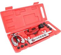 Kit d'outils d'évasement 45 degrés 3/16in à 5/8in Acier Alloy 7 Adaptateurs Lignes de frein Tubes Kit de réparation