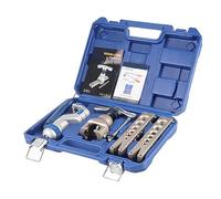 Kit d'outils d'évasement à cliquet professionnel, ensemble d'extension de tuyaux en acier allié robuste pour l'entretien de la réfrigération CVC, comprend 6 tailles de 1/4 à 3/4