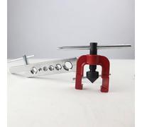 Kit d'outils d'évasement de construction en acier avec grande poignée à vis d'alimentation pour un fonctionnement fluide sur des projets de tubes en cuivre et en acier doux (ensemble de pouce)