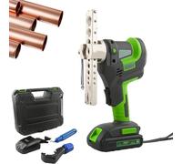 Kit d'outils d'évasement de tubes électriques, rechargeable avec batterie, évasement rapide en 5 secondes pour tuyaux en cuivre, compatible avec les tailles métriques et pouces