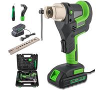 Kit d'outils d'évasement électrique - Outil d'évasement excentrique à 45° avec coupe-tuyau et ébavureur pour cuivre, aluminium, laiton - Évasement rapide en 5 secondes pour applications