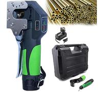 Kit d'outils d'évasement électrique sans fil avec coupe-tuyau et ébavureur pour tuyaux en cuivre, aluminium, laiton, comprend 5 pinces de serrage