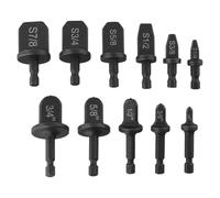 Kit d'outils d'évasement et de sertissage en acier 11 pièces pour installations CVC