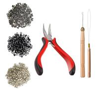 Kit d'outils d'extension de cheveux pour femmes - Accessoires de coiffure pour femme - Pour la maison, les fêtes, les mariages, la danse, les apparitions, les rendez-vous