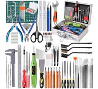 Kit d'outils d'impression 3D de qualité professionnelle de 182 pièces, accessoires pour imprimante 3D, y compris machine à polir électrique, boîte à outils en alliage d'aluminium, pour retirer/couper
