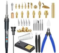 Kit d'outils d'insertion thermique avec écrous en laiton pour impression 3D 60 W Fer à souder numérique 94 pièces