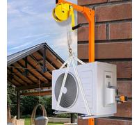 Kit d'outils d'installation de climatisation Robuste - Équipement de Levage en Acier Inoxydable pour unités de climatisation extérieures - Treuil Manuel Efficace pour l'installation de systè