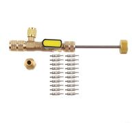 Kit d'outils d'installation de démontage de noyau de valve pour systèmes de climatisation R32 R410A avec ports SAE 1/4 5/16 et 20 noyaux de valve pour mini split automobile