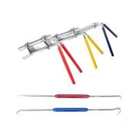 Kit d'outils d'installation de joints hydrauliques 5 pièces pour joints de tige de 0,87 à 6,49 mm de diamètre en acier inoxydable U-Cup Piston Outils de réparation pour automobile marine