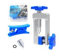 Kit d'outils d'installation et de purge de ligne de frein hydraulique, usiné CNC, pour tuyaux de frein 0,20/0,22, avec coupe-tuyau, pour l'entretien en montagne