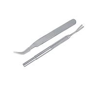 Kit D'outils Durables pour L'élimination des Tiques pour Chiens, 2 Pièces, Construction en Acier Inoxydable avec Un Design élégant, Facile à Utiliser, 12cm de Long