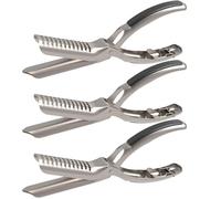 Kit d'outils en Acier Inoxydable pour Retirer Les membranes des côtes, l'outil Ultime pour la préparation des côtes, pour Les Amateurs de Barbecue (3 Pcs)