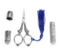 Kit d'outils essentiels de couture Bewinner - En acier inoxydable - Style vintage - Ciseaux à coudre - Pour papier - Outils pratiques pour projets de bricolage