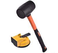 Kit d'outils multi-usages avec ventouse pour réparer les espaces de sol avec marteau et 7 tampons personnalisés pour enlever rapidement les fissures des planchers en bois et fixer le bruit (1)