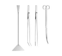 Kit d'outils pour Aquarium - Pincette Longue en 4 en 1 - Outils de Plantation pour Aquarium,pour Eau Douce et Eau de Mer, Nettoyage, Betta, Crevette, Grenouille, Terrarium,