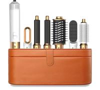 Kit D'Outils Pour Cheveux 6 En 1,Sèche-Cheveux,Brosse,Baguette À Friser,Peigne À Air Chaud,Lisseur Pour Une Coiffure Rapide Et Facile.White-Brown Box.